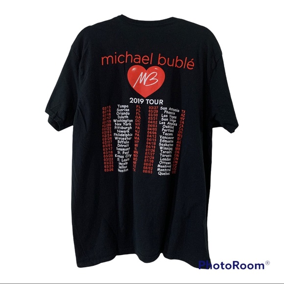 Michael Buble 2019 Tour T-Shirt size XL - Picture 2 of 3